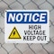 Signmission High Voltage Keep Out OSHA Notice Sign, Plastic, 10in W x 7in L, 2PK OS-2PACK-NS-P-710-L-13508 - alternate 3